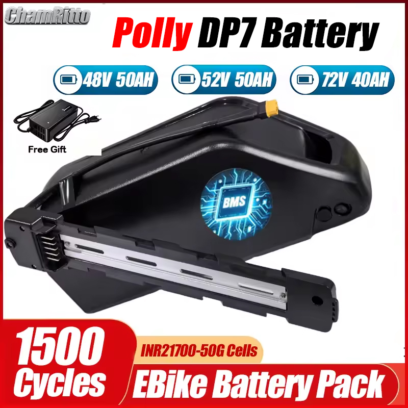Electric Bicycle Battery 72V 30Ah - 48V Hailong Electric Bicycle Down Tube